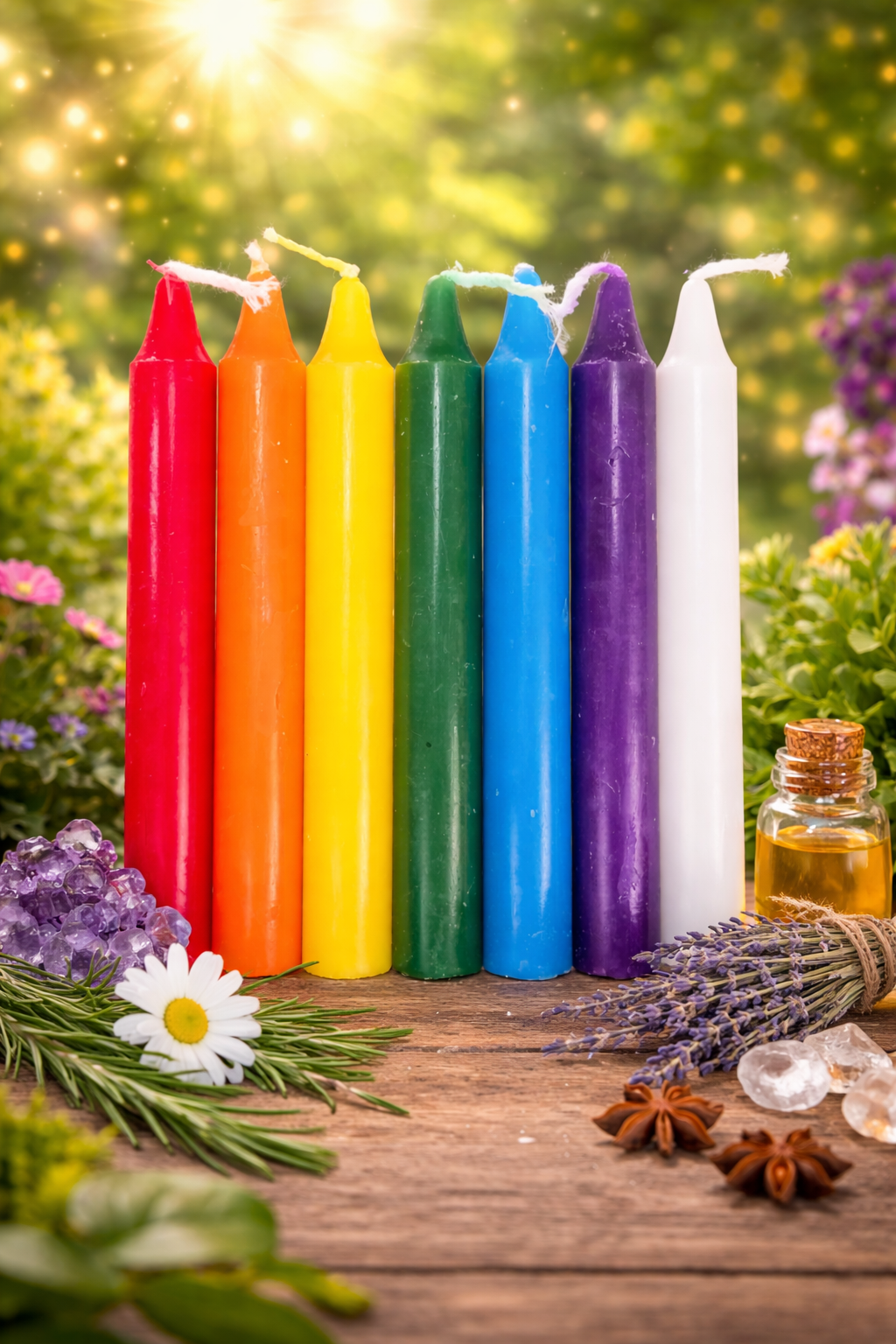 CHAKRA/SPIRITUAL 5 INCH CANDLES